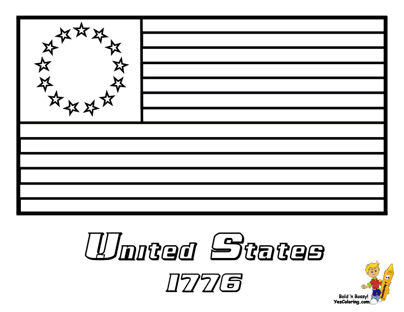 Fearless American Flag Coloring | America Flags | Free| Military ...