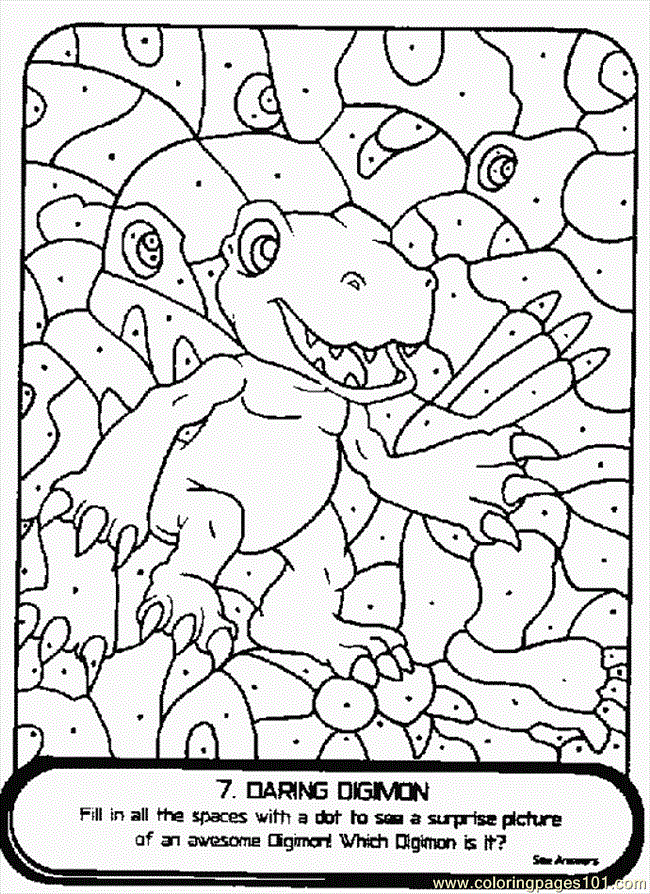 Digimon Coloring Pages 37 printable coloring page for kids and adults