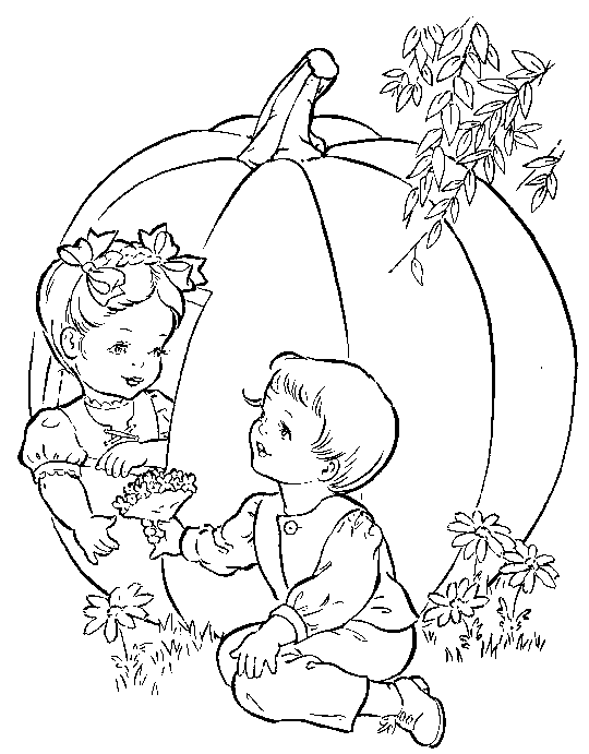 Peter Peter Pumpkin Eater Coloring Page