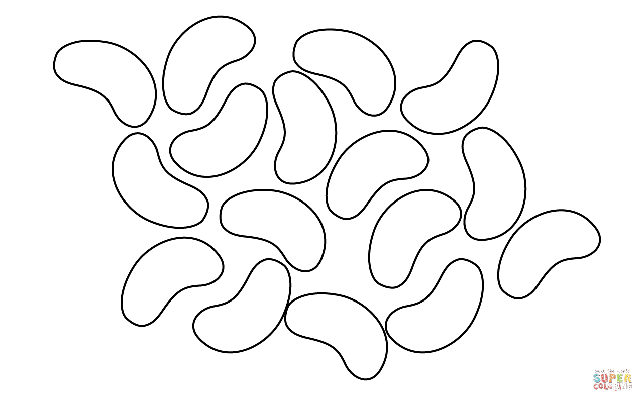Jelly Beans Coloring Page