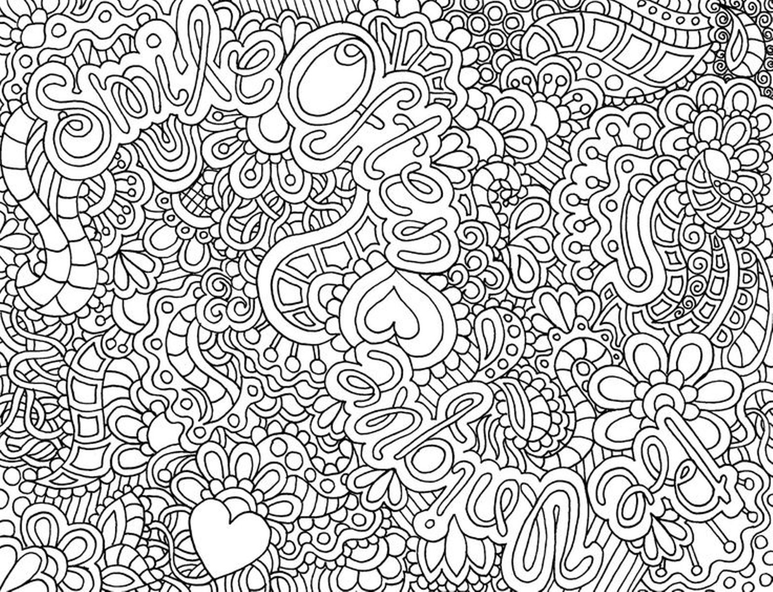 Hard Coloring Pages For Girls   Coloring Home