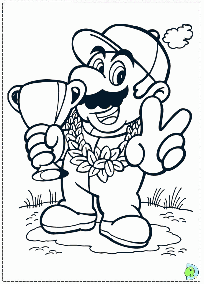 Mario Bros Coloring Pages for Pinterest