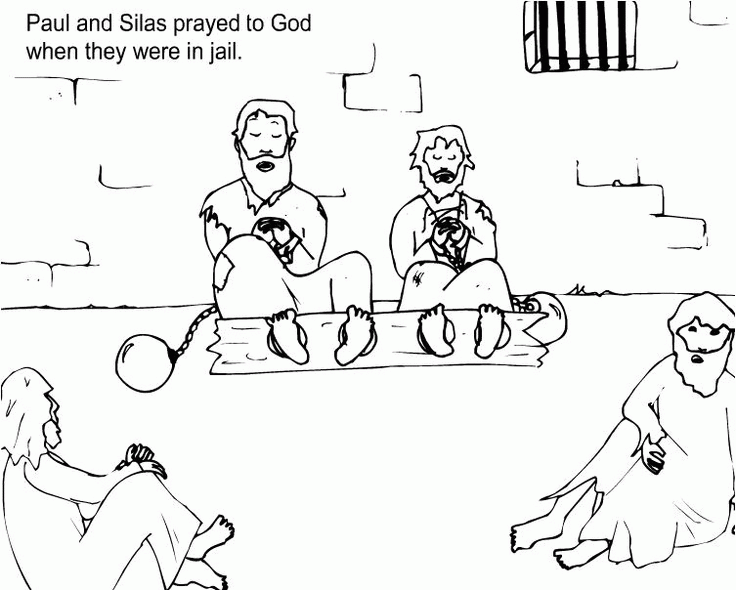 Paul And Silas Coloring Page - Coloring Home