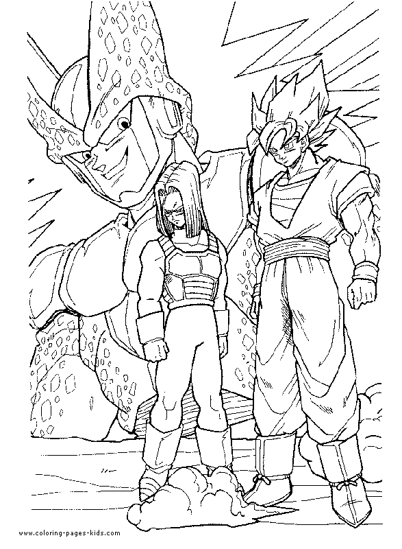 Dragon Ball Z color page - Coloring pages for kids - Cartoon characters coloring  pages - printable coloring pages - color pages - kids coloring pages - coloring  sheet - coloring page -