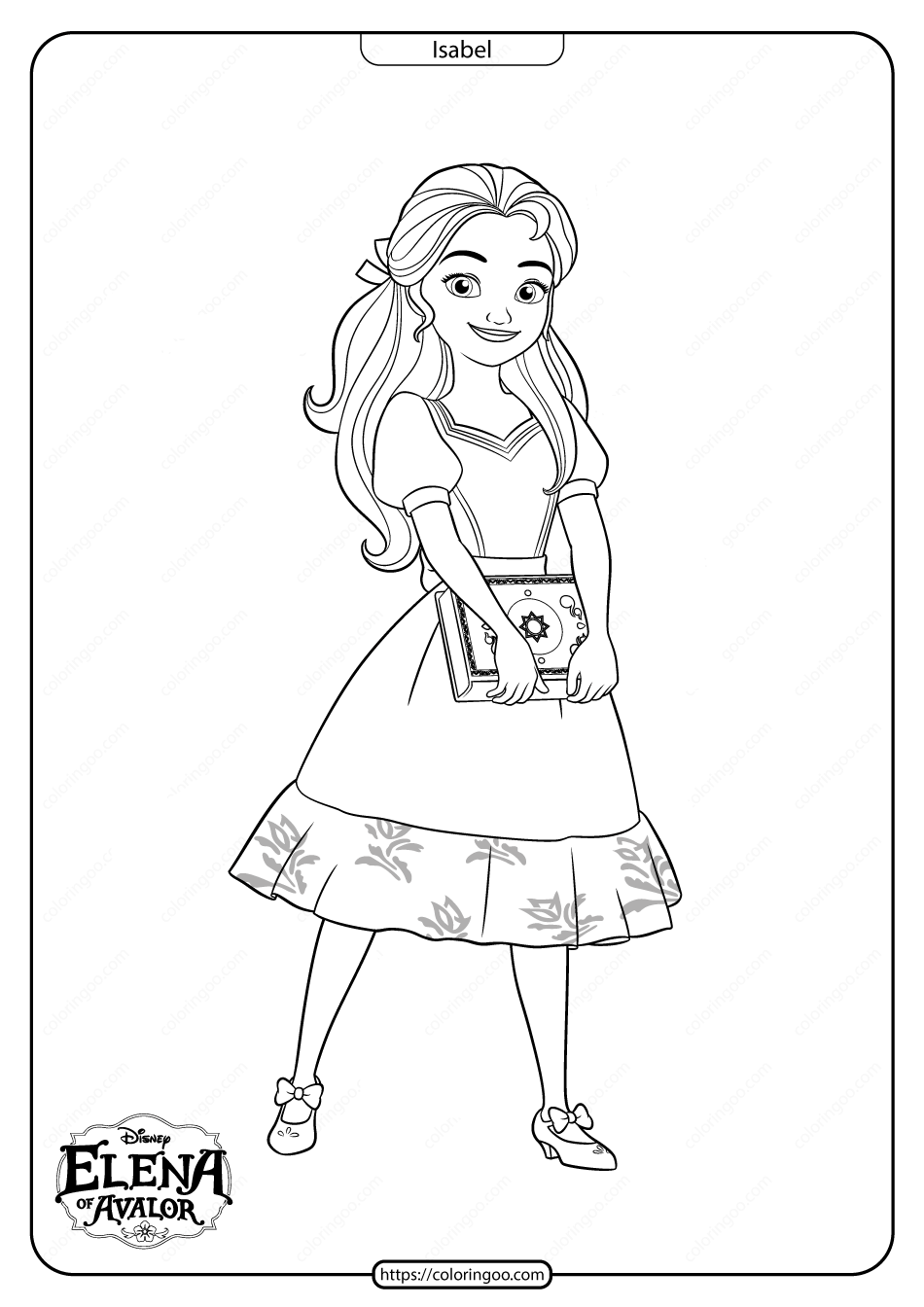 Printable Elena Of Avalor Isabel Coloring Pages | Disney coloring pages,  Princess coloring pages, Coloring pages