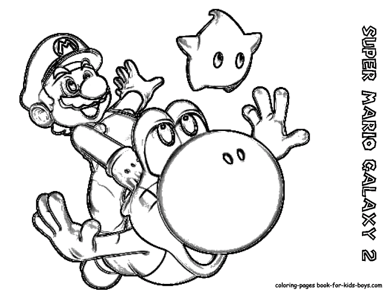 Mario And Yoshi Printable Coloring Pages - High Quality Coloring Pages