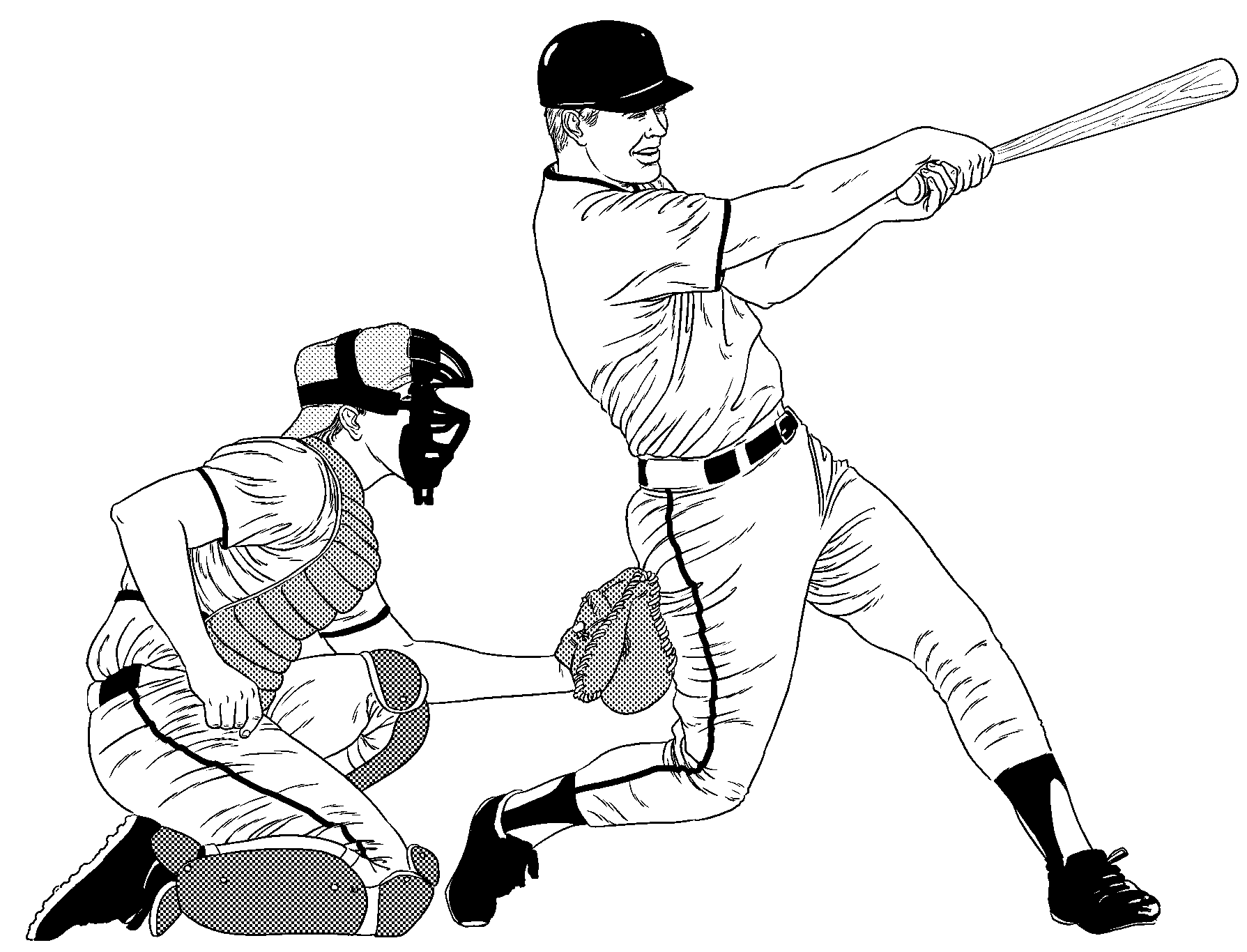 Baseball Catcher Coloring Pages - Coloring Pages For All Ages