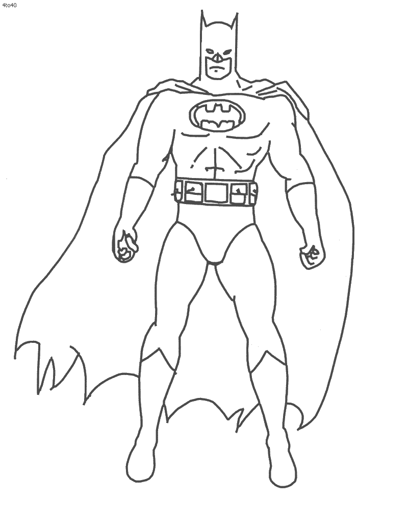 Batman - Coloring Pages for Kids and for Adults