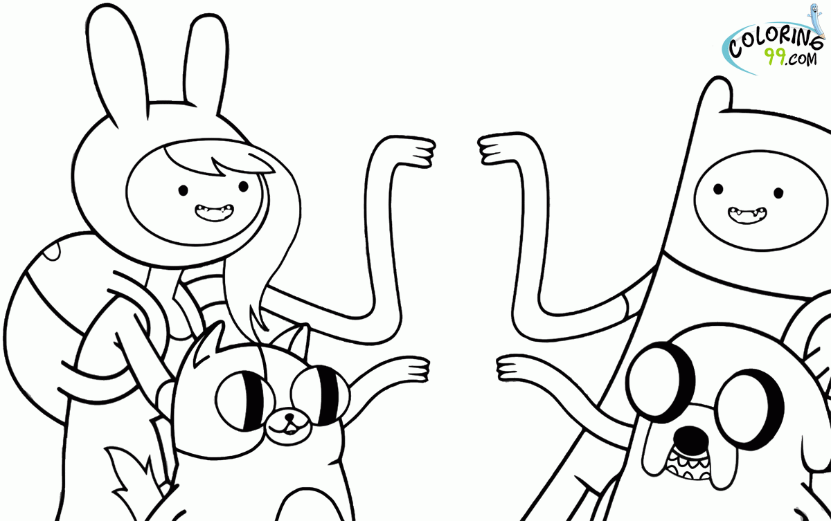 Adventure Time Coloring Pages Printable Free - Coloring Pages For ...