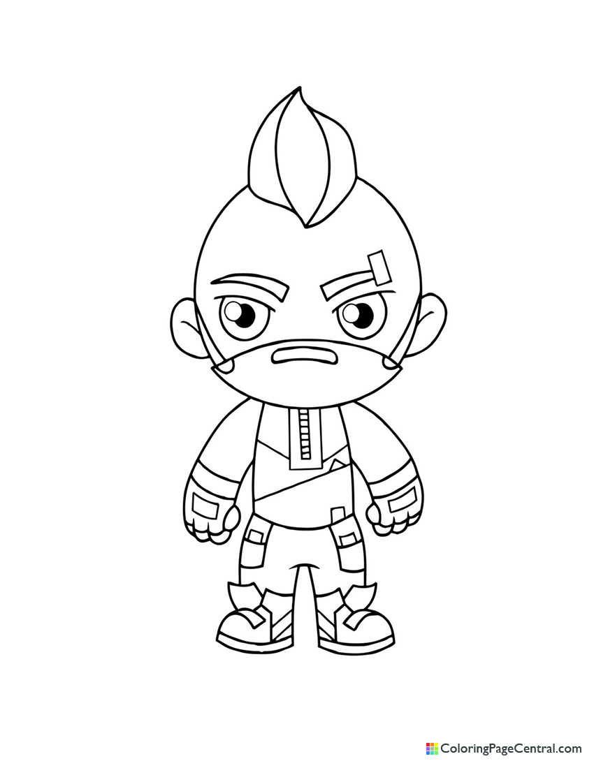 Fortnite - Drift 02 Chibi Coloring Page | Coloring Page Central