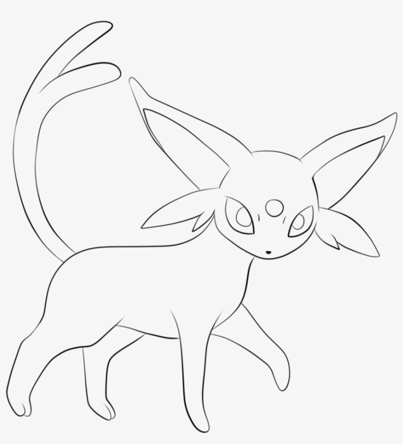 Umbreon Drawing At Getdrawings - Pokemon Coloring Pages Eevee Evolutions  Espeon - 870x919 PNG Download - PNGkit