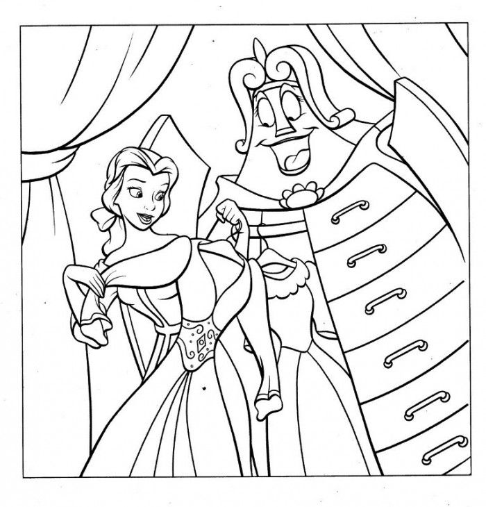 Cinderella Dressing Up Coloring Page | Cinderella pages of ...