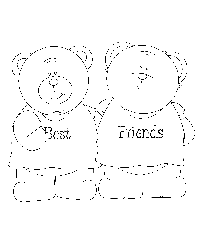 Preschool Friends Coloring Page Coloring Pages