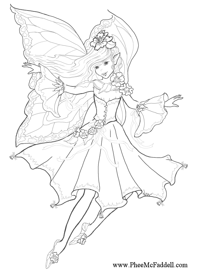 7 Pics of Difficult Fairies Coloring Pages - Adult Fairies ...