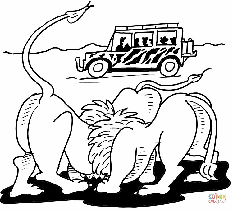 Safari animals coloring pages | Free Printable Pictures