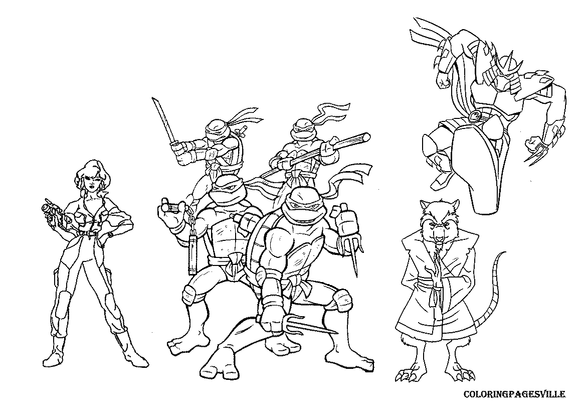 Ninja Turtles Coloring Pages (18 Pictures) - Colorine.net | 5991