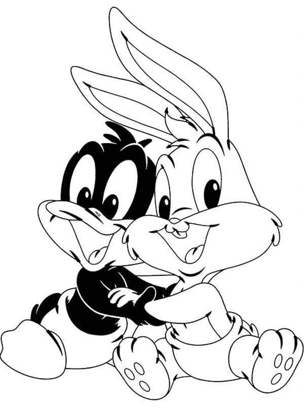 Duffy and Bugs Bunny are Bestfriends in Baby Looney Tunes Coloring ...
