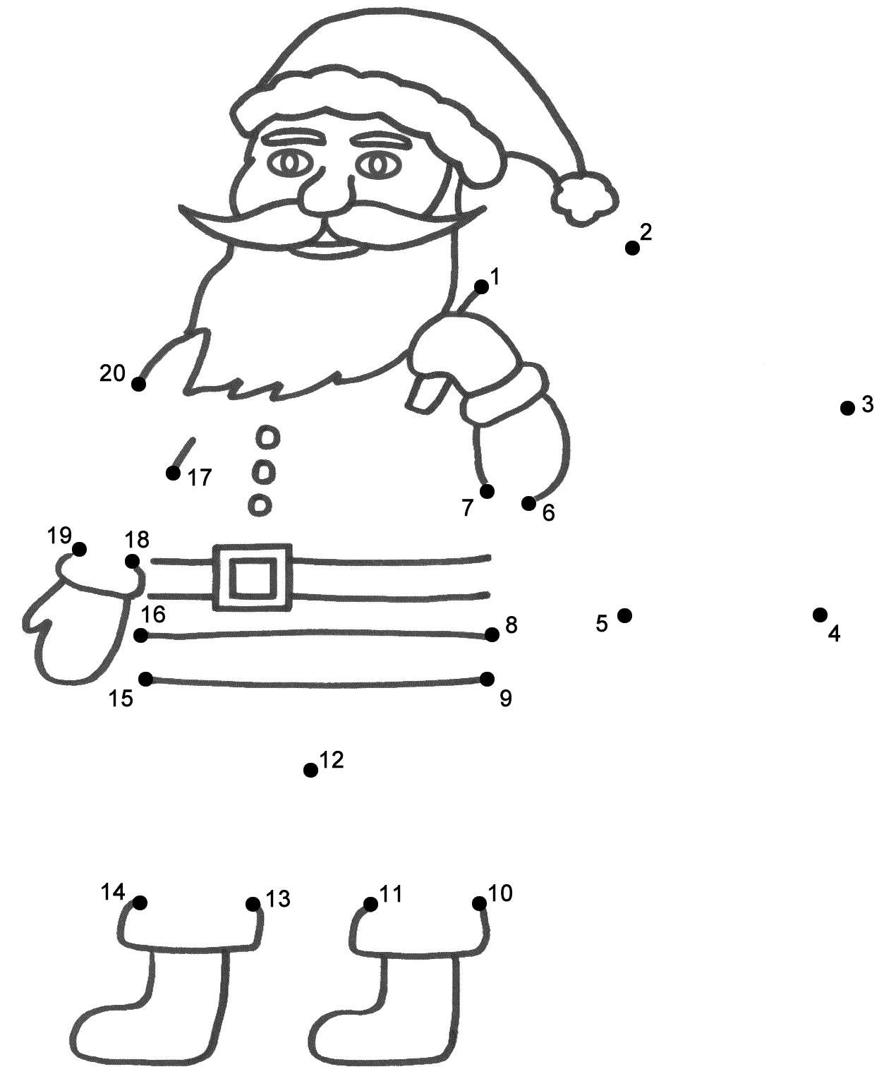 Coloring Pages, Christmas, Connect The Dots - Coloring Home