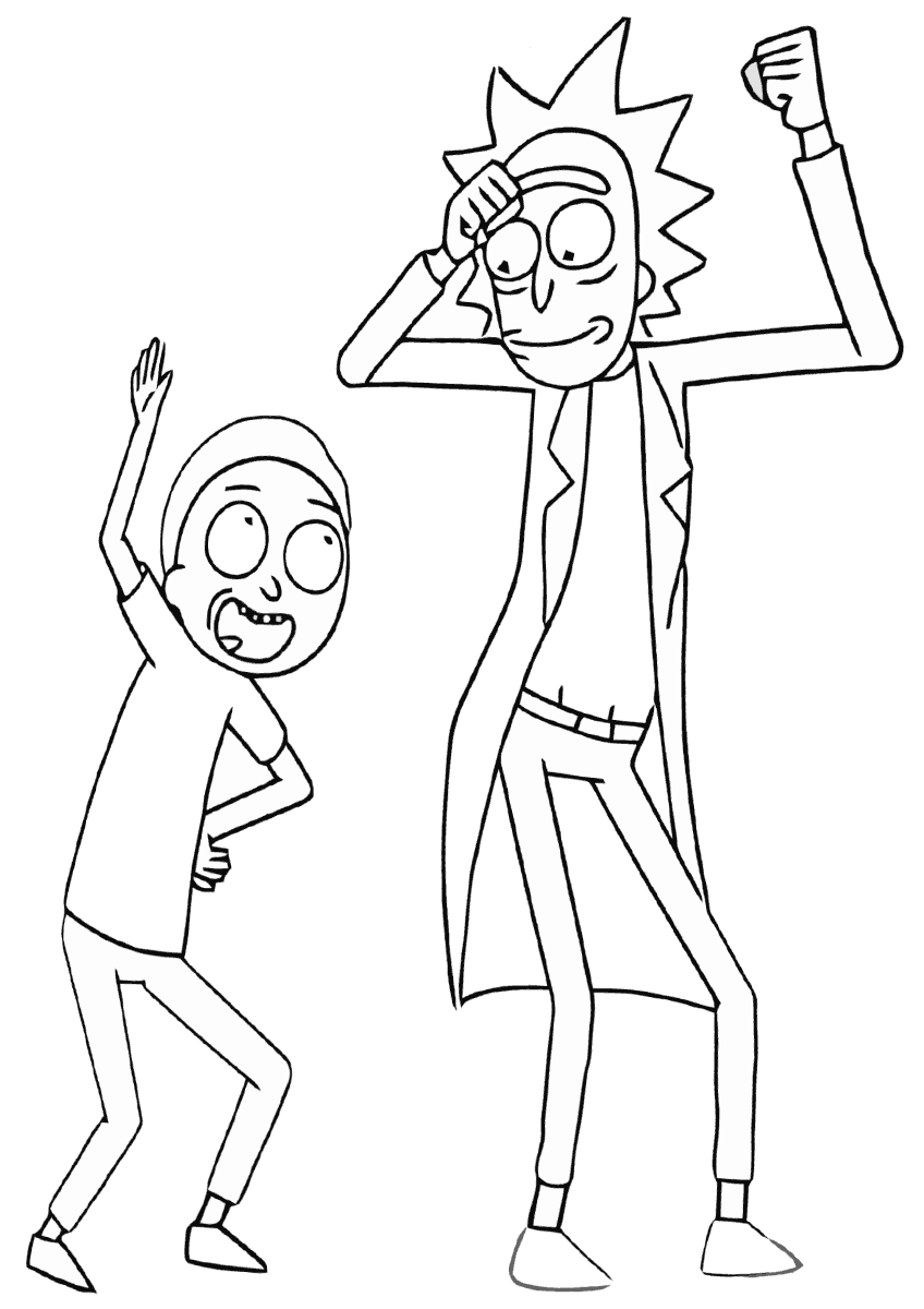 Rick and Morty coloring pages | Coloring pages to download and print
