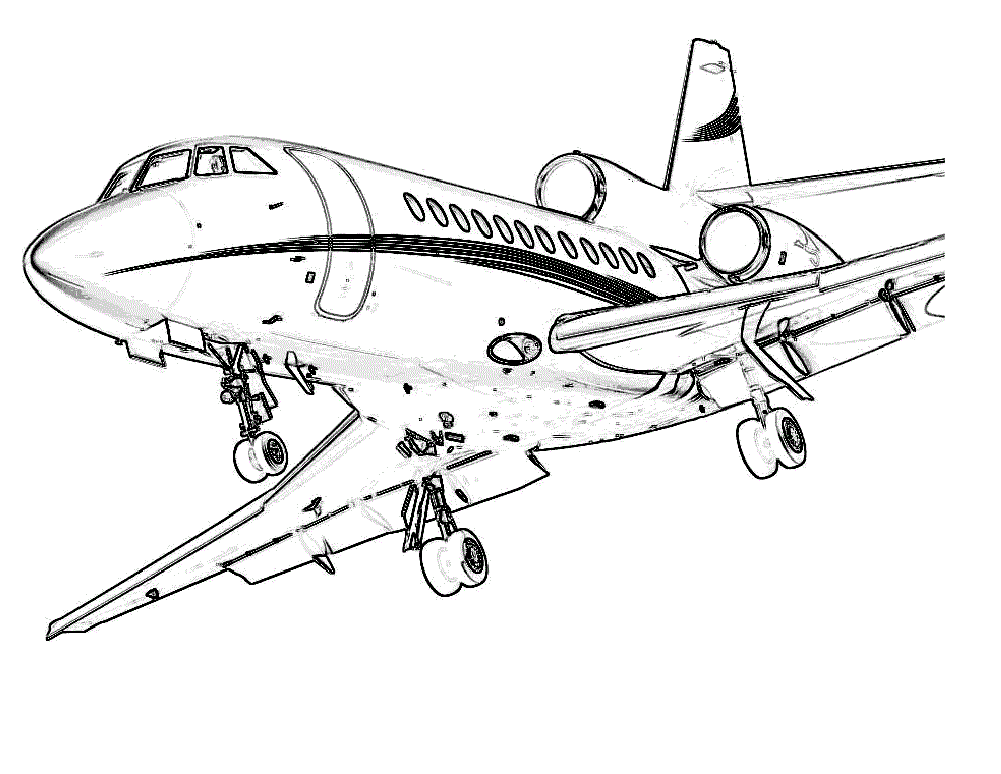 Flugzeug Colouring Colorare Pagine Aeroplane Drawing Ausmalen Coloring ...