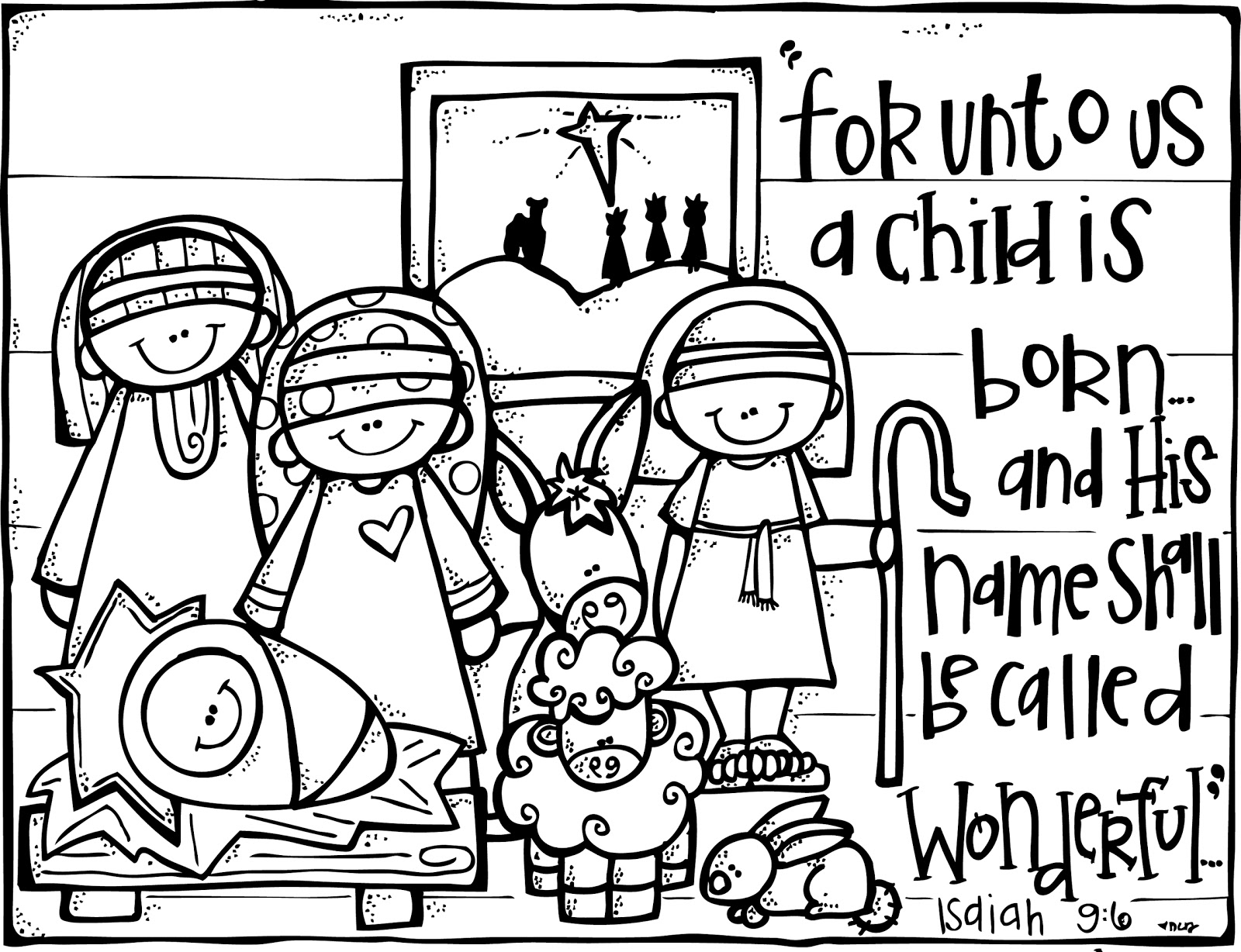 Free Printable Nativity Coloring Pages For Kids   Coloring Home