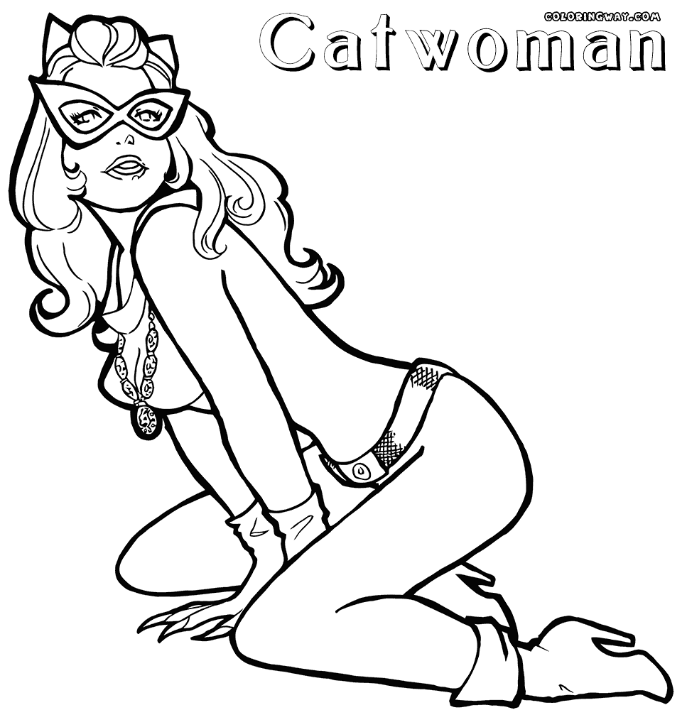 Catwoman coloring pages | Coloring pages to download and print