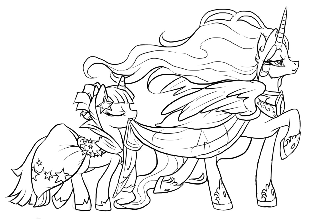 Coloring pages ideas : Marvelous Alicorn Coloring Image ...