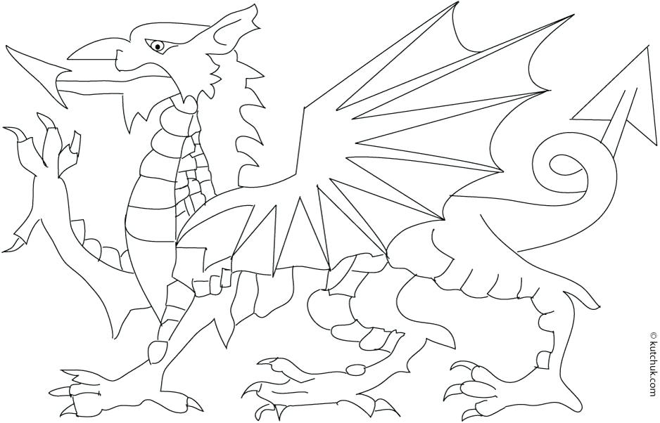 The best free Welsh coloring page images. Download from 55 free ...
