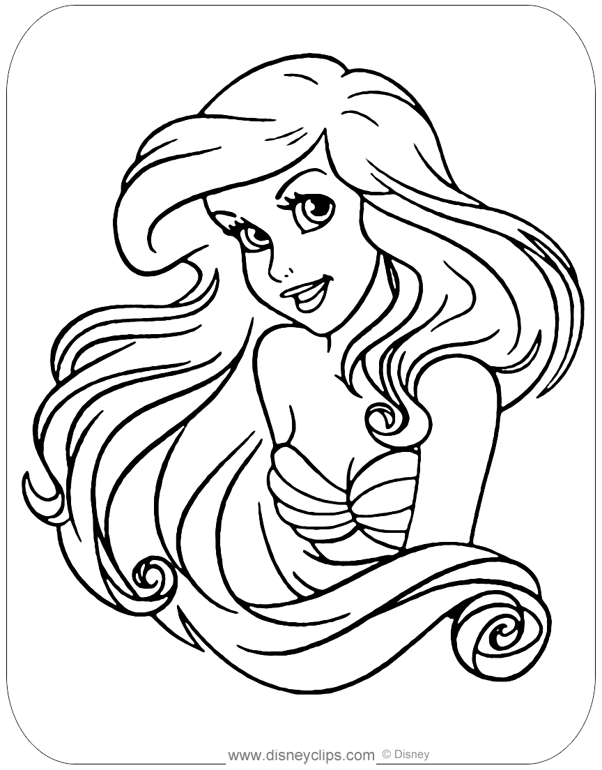 The Little Mermaid Coloring - Coloring Home