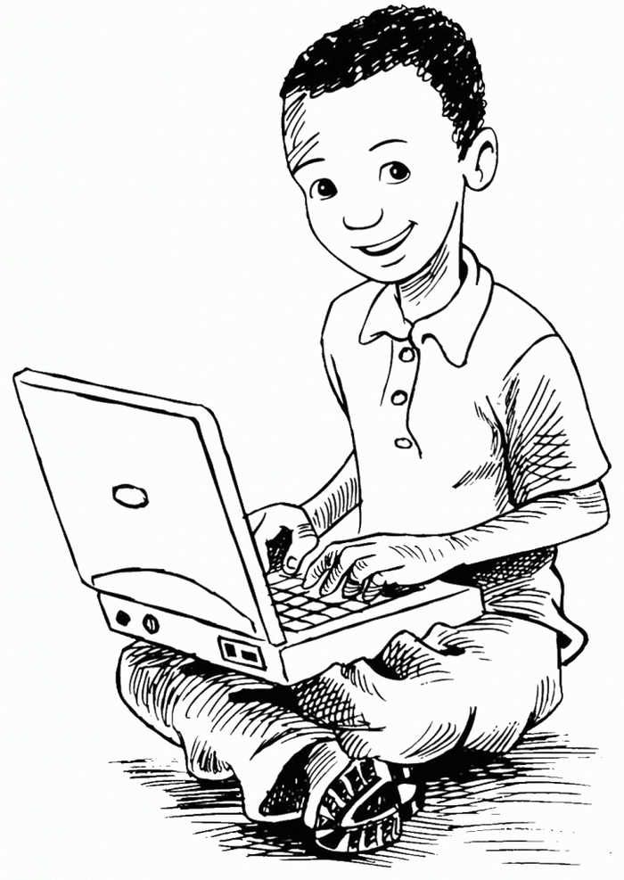 Computer Coloring Pages Printable PDF - Coloringfolder.com | Coloring pages,  Coloring pages for boys, Boy coloring