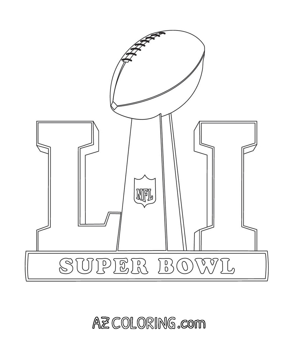 Super Bowl 2017 Coloring Page Coloring Page