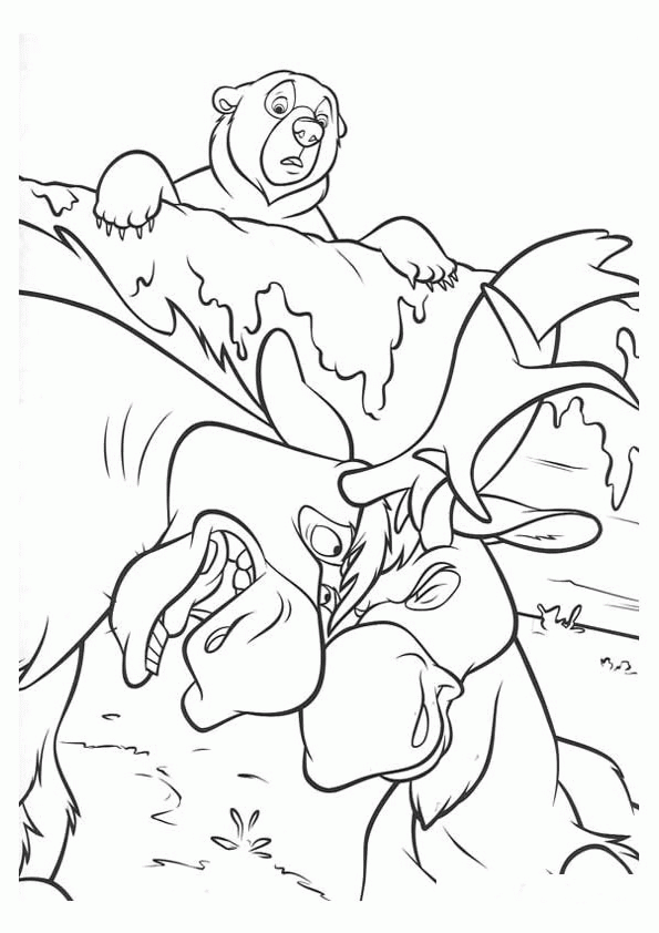 Brother bear coloring pages to download and print for free