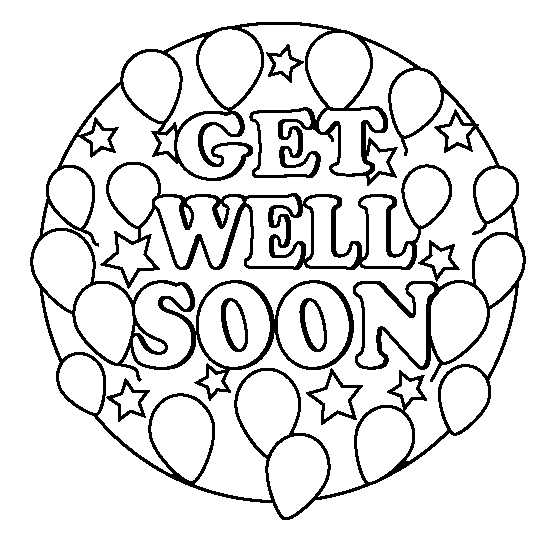 Get Well Coloring Pages Free