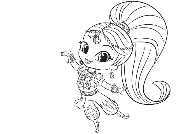 Shine and Shimmer Coloring Pages | Mermaid coloring pages ...