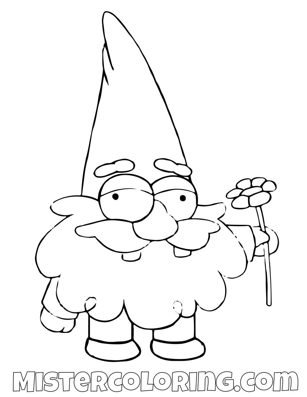 coloring ~ Marvelous Gravity Falls Coloring Pages Gnome With ...