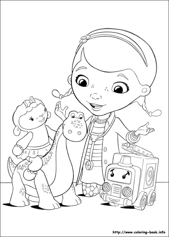 Doc McStuffins Coloring Page On Coloring Book.info Coloring Home
