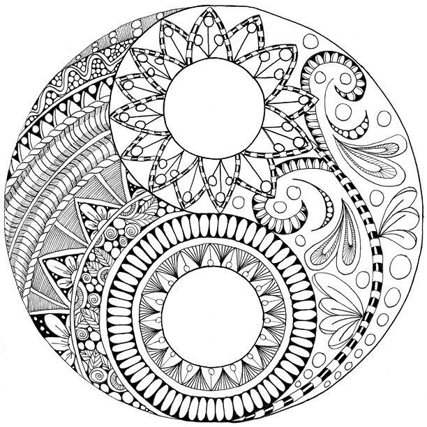 A Yin-yang #coloring page! In other news, I just saw the book ...