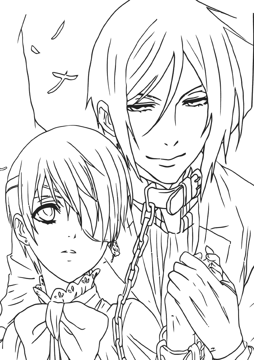 Black Butler coloring pages | Coloring pages to download and print