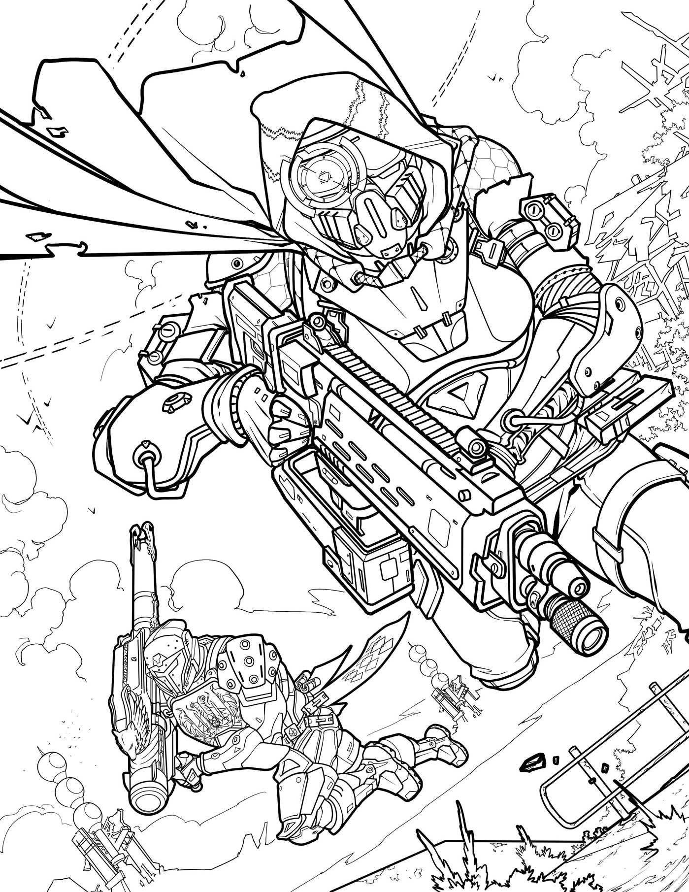 Destiny coloring page | Coloring books