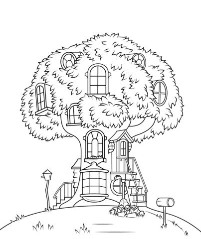 Berenstain Bears Treehouse coloring page | Free Printable Coloring ...
