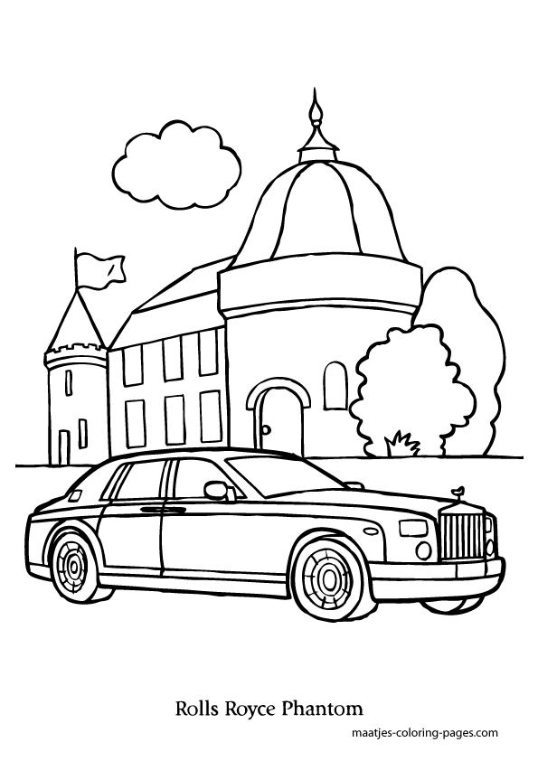 Rolls Royce Coloring Pages.