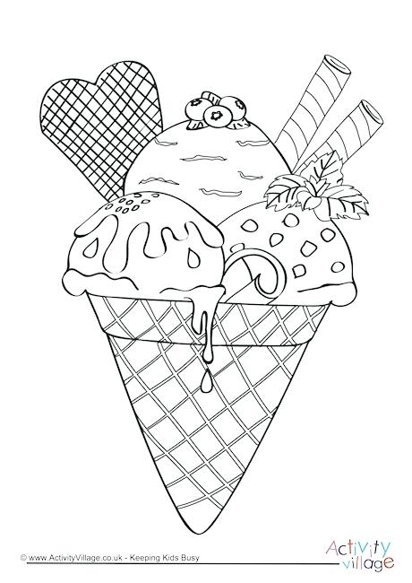 Ice Cream Coloring Pages Picture - Whitesbelfast