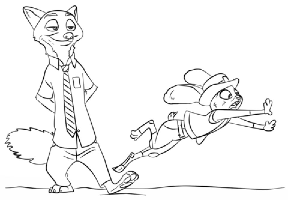 20+ Free Printable Zootopia Coloring Pages - EverFreeColoring.com