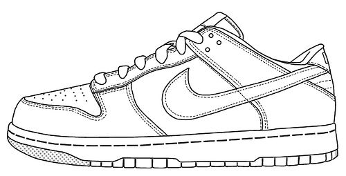 Image result for running shoe line drawing | Sneakers drawing, Air force one  shoes, Shoe template