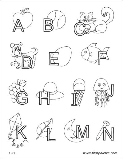 Alphabet Lower Case Letters | Free Printable Templates & Coloring Pages |  FirstPalette.com in 2023 | Abc coloring pages, Alphabet coloring pages, Abc  coloring