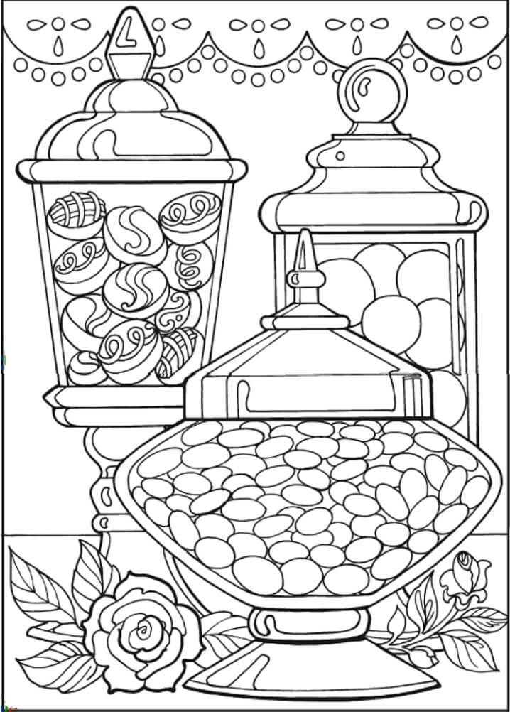 Dessert Coloring Pages - Free Printable Coloring Pages for Kids