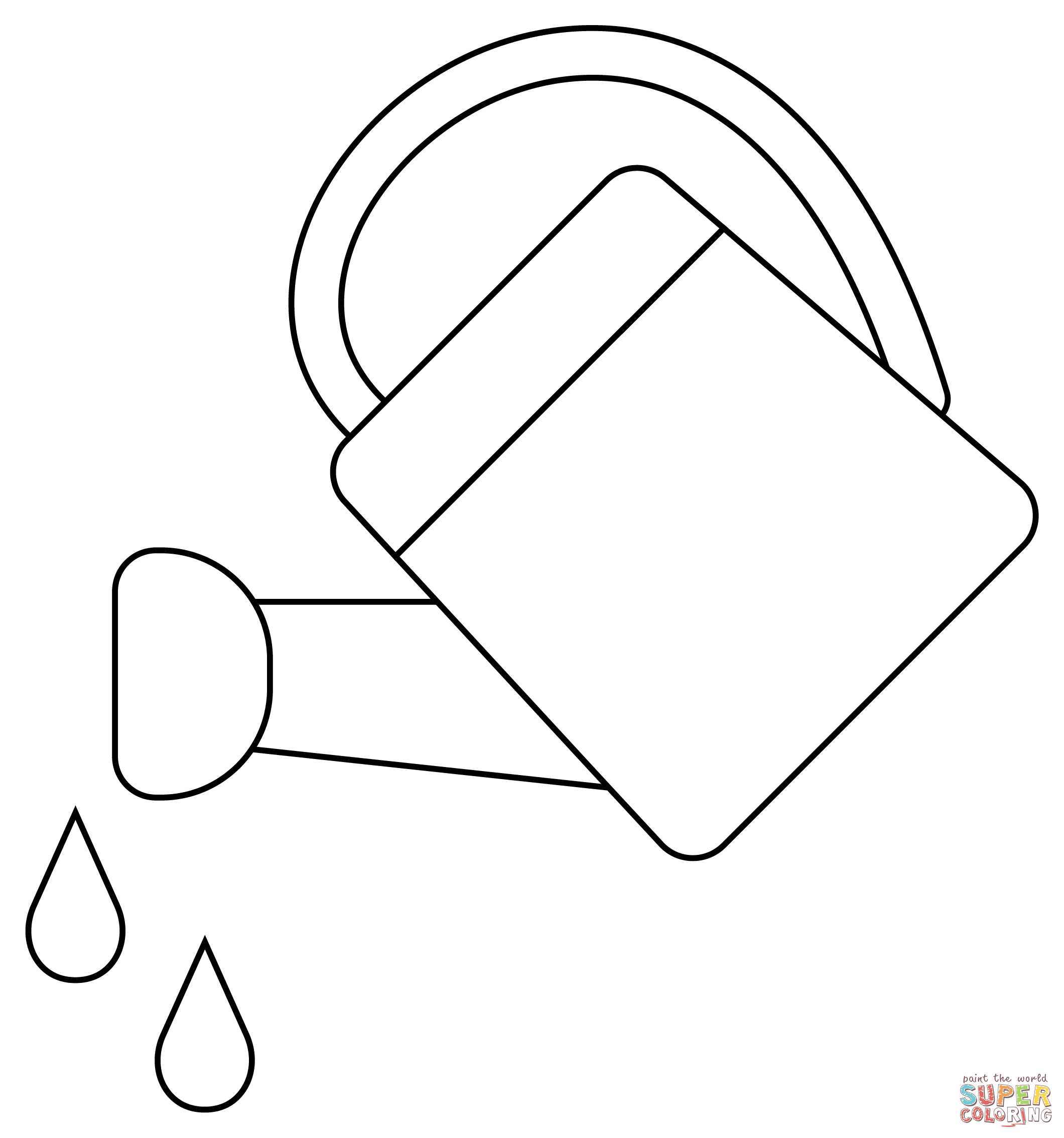 Watering Can coloring page | Free Printable Coloring Pages