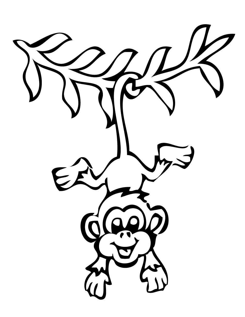 Pin Baby Monkey Coloring Pages