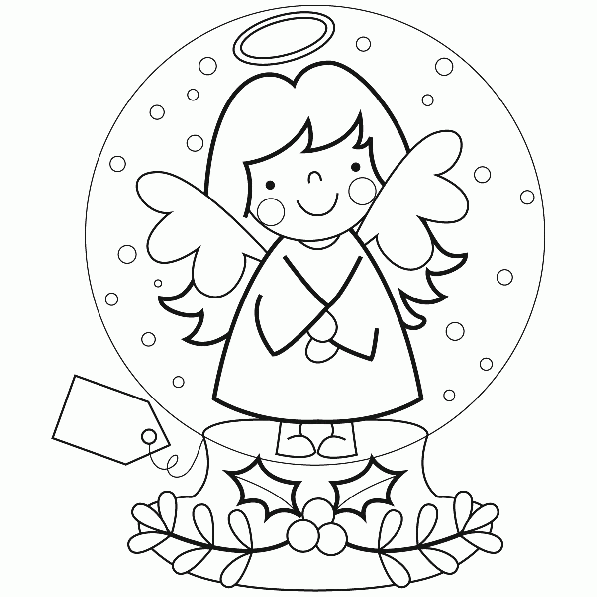 Christmas Globe Coloring Pages - Coloring Pages For All Ages