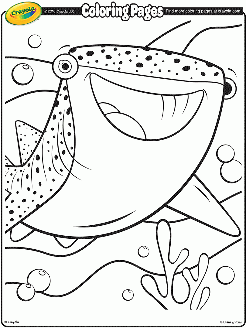 Destiny - Finding Dory Coloring Page - Coloring Home